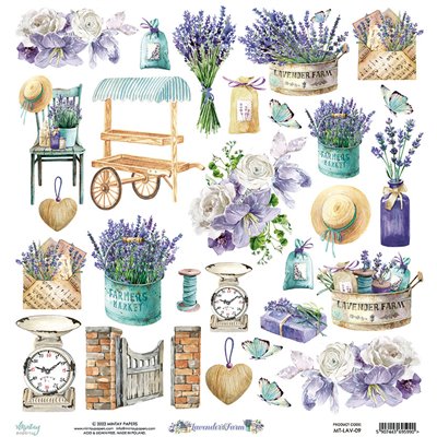 12 x 12 Elements Paper - Lavender Farm