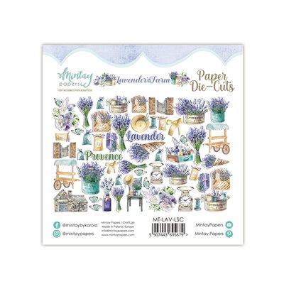 Paper Die-Cuts - Lavender Farm, 53 pcs