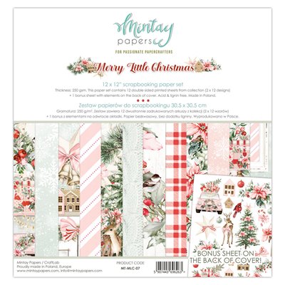 12 x 12 Paper Set - Merry Little Christmas maxi