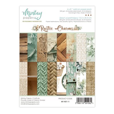 6 x 8 Add-On Paper Pad - Rustic Charms