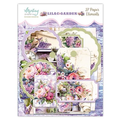 Lilac Garden tagek és borítékok - 27 db