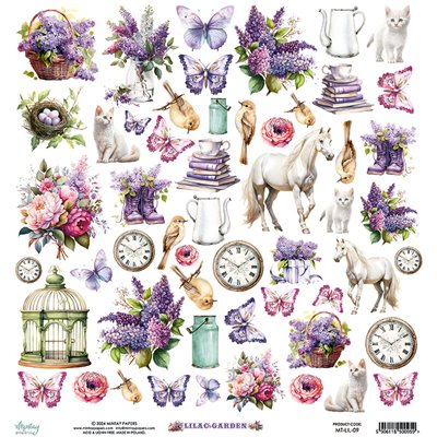 12 x 12 Elements Paper - Lilac Garden