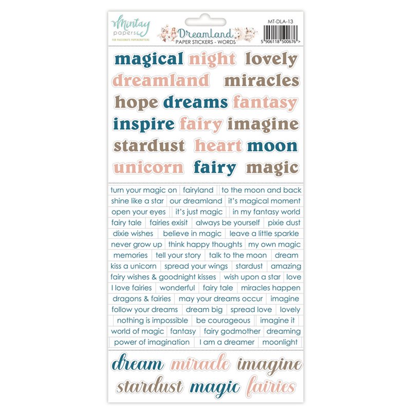 Dreamland 6x12 szómatricák