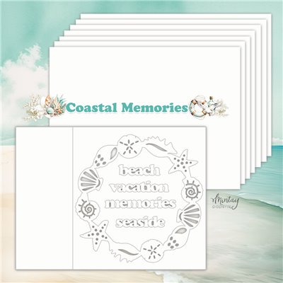 6 x 8 Chipboard Album - Coastal Memories